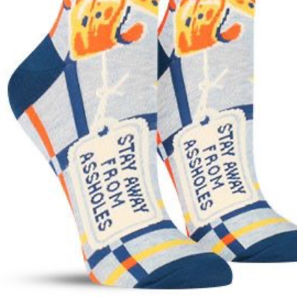 Stay Away From Assholes Women's Socks NEW!! - Picture 3 of 3